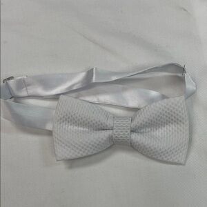 Elegant White Pique Bow Tie for Men